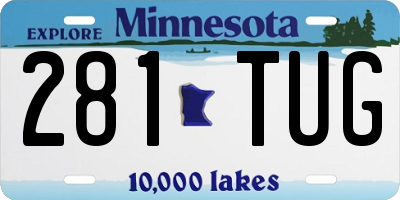 MN license plate 281TUG