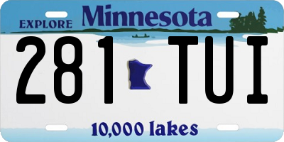 MN license plate 281TUI