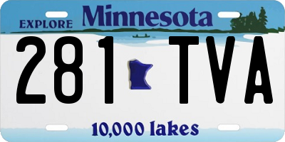 MN license plate 281TVA