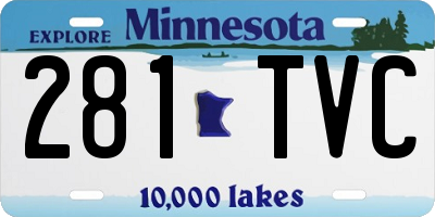 MN license plate 281TVC