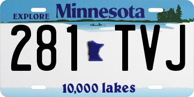 MN license plate 281TVJ