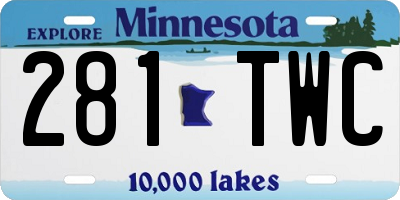 MN license plate 281TWC