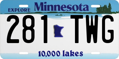 MN license plate 281TWG