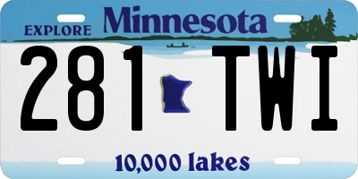 MN license plate 281TWI