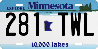 MN license plate 281TWL