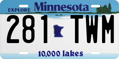 MN license plate 281TWM