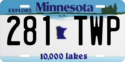MN license plate 281TWP