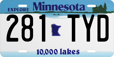 MN license plate 281TYD