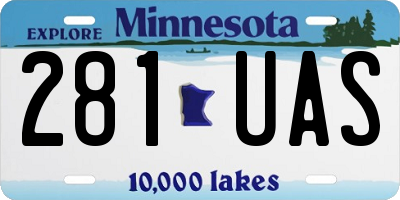 MN license plate 281UAS