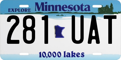 MN license plate 281UAT