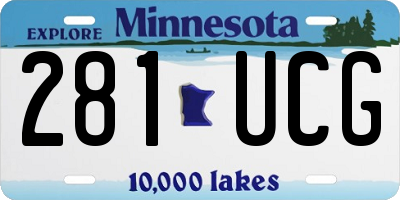 MN license plate 281UCG