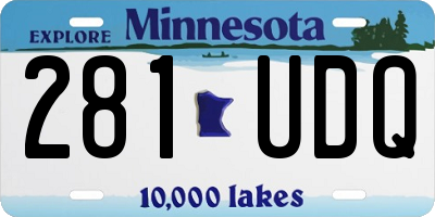 MN license plate 281UDQ