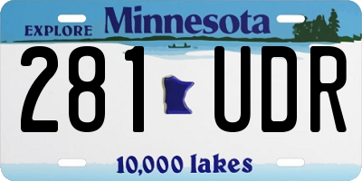 MN license plate 281UDR