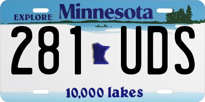 MN license plate 281UDS