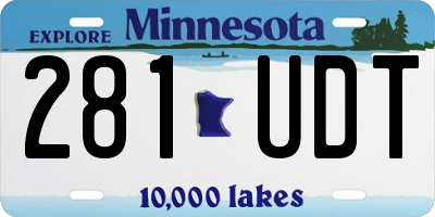 MN license plate 281UDT