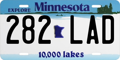 MN license plate 282LAD