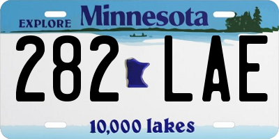 MN license plate 282LAE