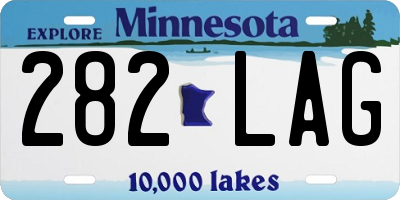 MN license plate 282LAG