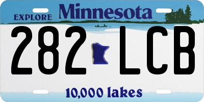 MN license plate 282LCB