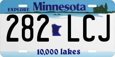 MN license plate 282LCJ