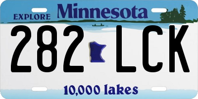 MN license plate 282LCK