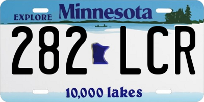 MN license plate 282LCR