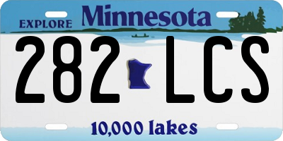 MN license plate 282LCS