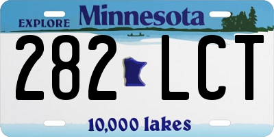 MN license plate 282LCT