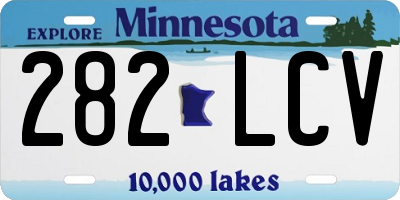 MN license plate 282LCV