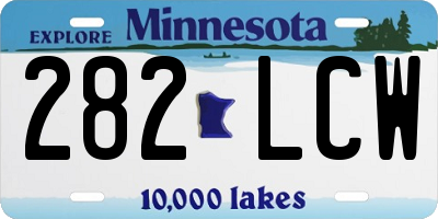 MN license plate 282LCW