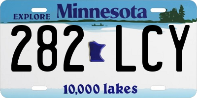 MN license plate 282LCY