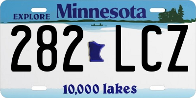 MN license plate 282LCZ