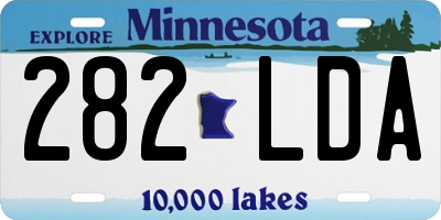 MN license plate 282LDA