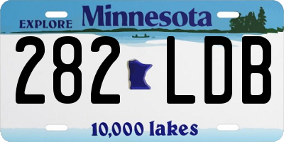 MN license plate 282LDB
