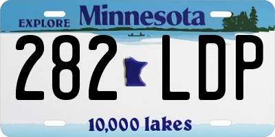 MN license plate 282LDP