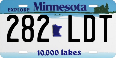 MN license plate 282LDT