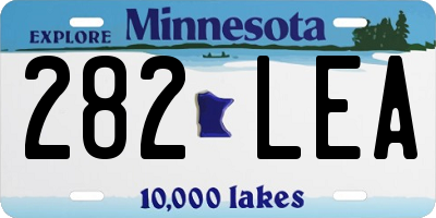 MN license plate 282LEA