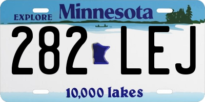 MN license plate 282LEJ