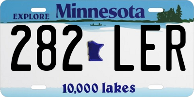 MN license plate 282LER