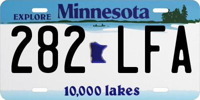 MN license plate 282LFA