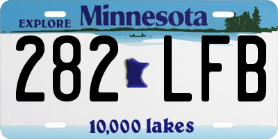 MN license plate 282LFB