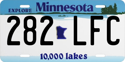 MN license plate 282LFC