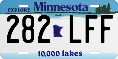 MN license plate 282LFF