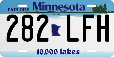 MN license plate 282LFH