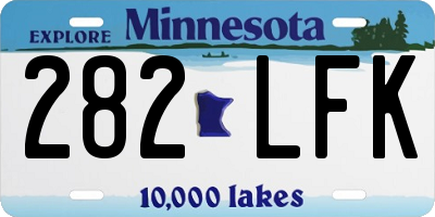 MN license plate 282LFK