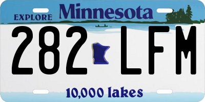 MN license plate 282LFM