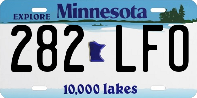 MN license plate 282LFO