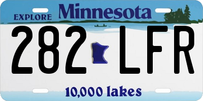 MN license plate 282LFR