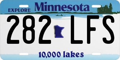 MN license plate 282LFS