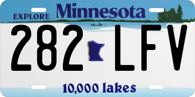 MN license plate 282LFV